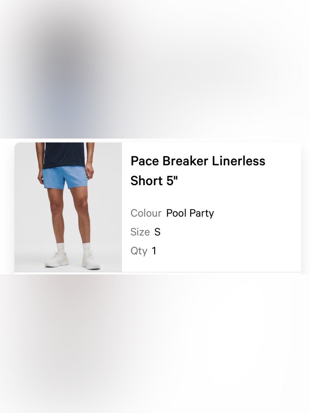 lululemon athletica Pace Breaker Linerless Short 5" - Pool Party Blue